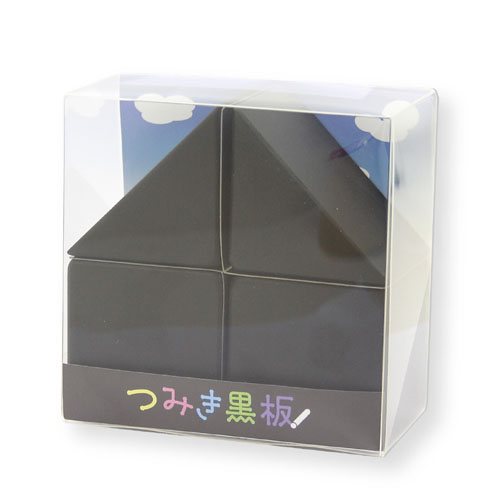 【日本理化学】つみき黒板ブロックセット黒