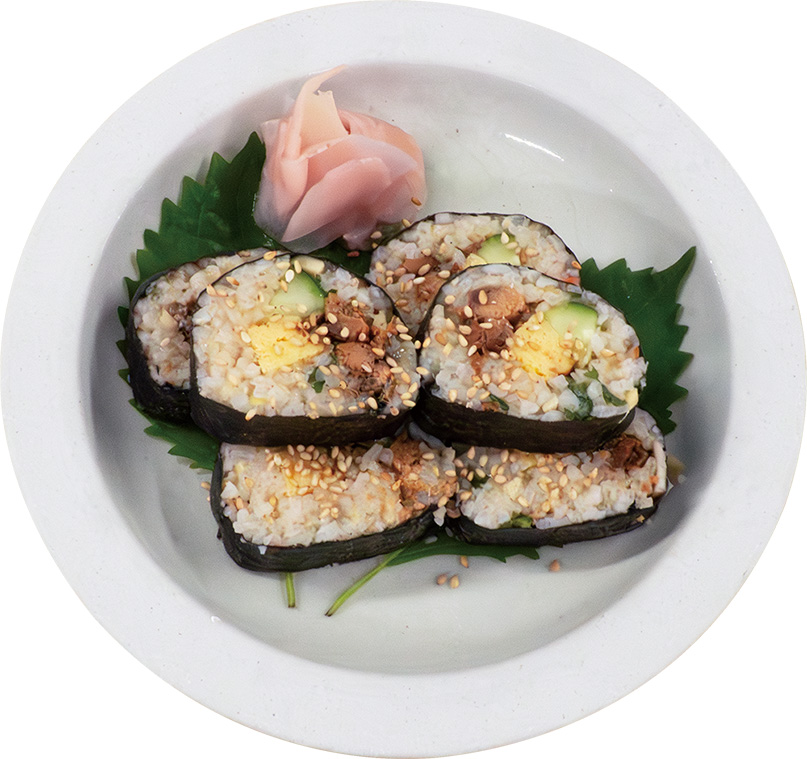 さんま蒲焼缶詰ののり巻き