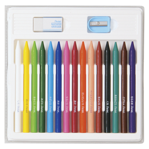 【ぺんてる】小学校色えんぴつ１２色＋３色　