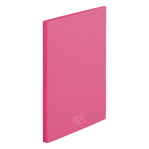 リヒトラブ CUBE FIZZクリヤーブック スタンド式 ピンク 冊